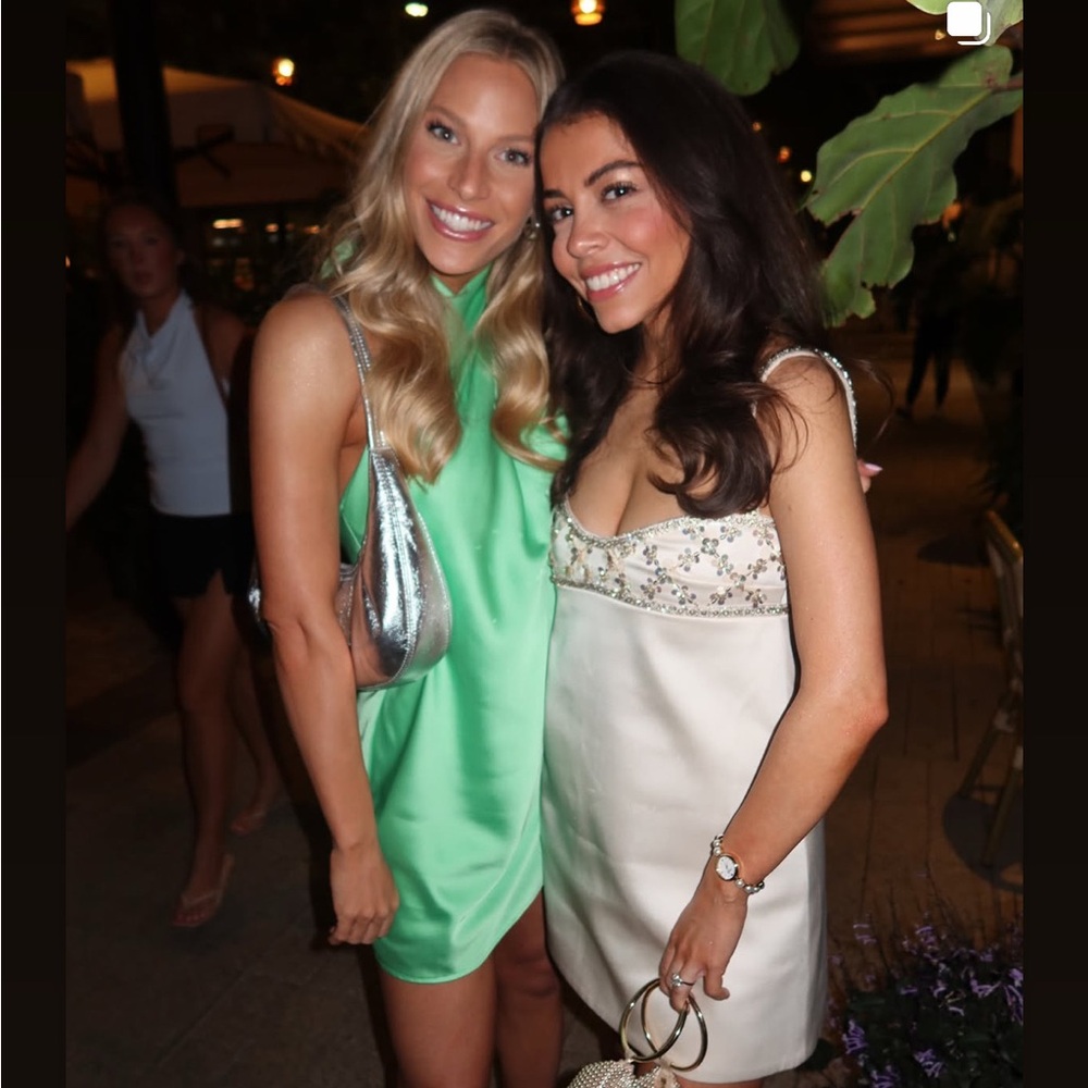 Show Me Your MuMu Mint Green Halter Mini Dress